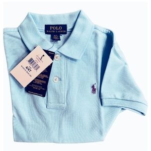 NWT Ralph  Lauren Boys cotton mesh polo shirt